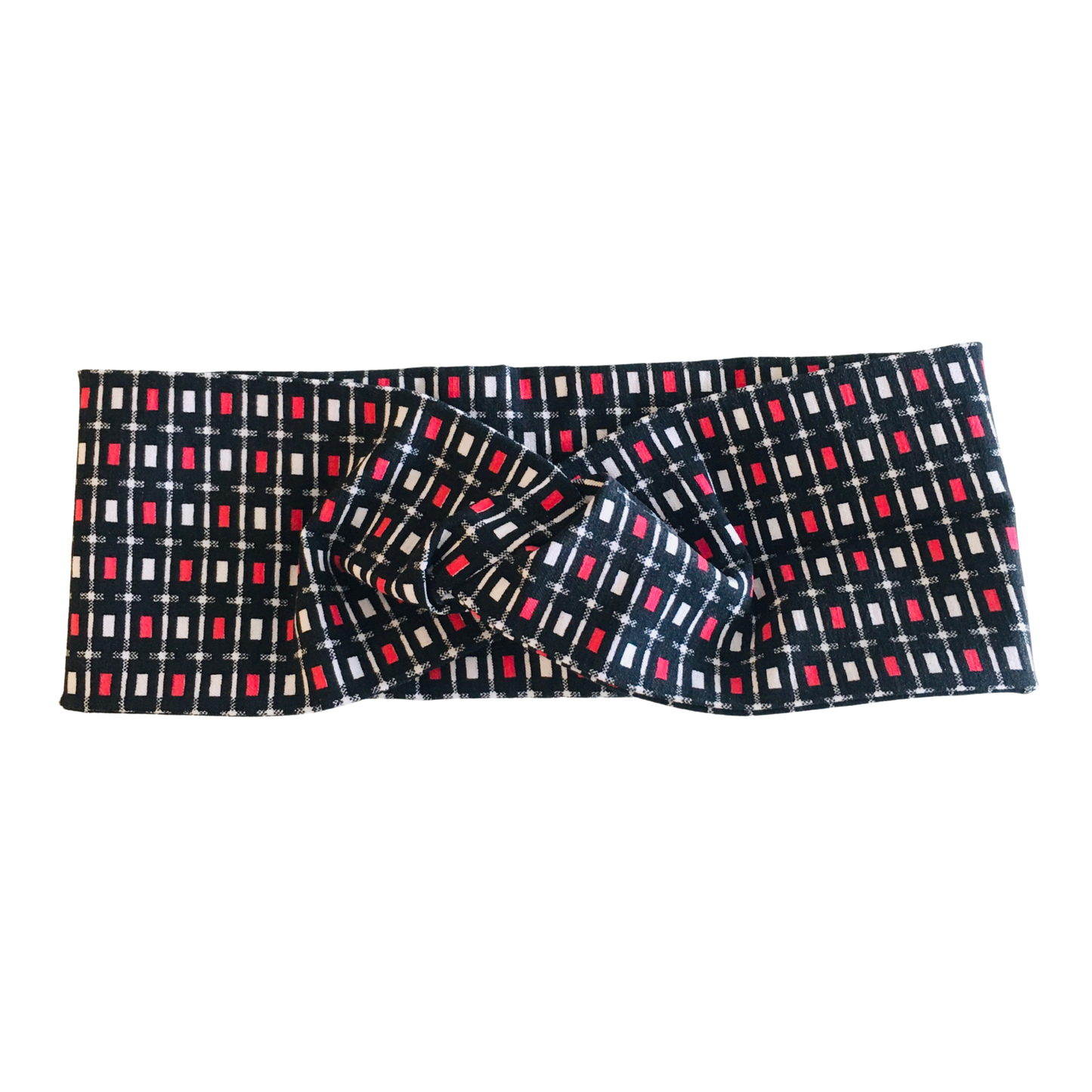 Bandeau noir, rouge et blanc