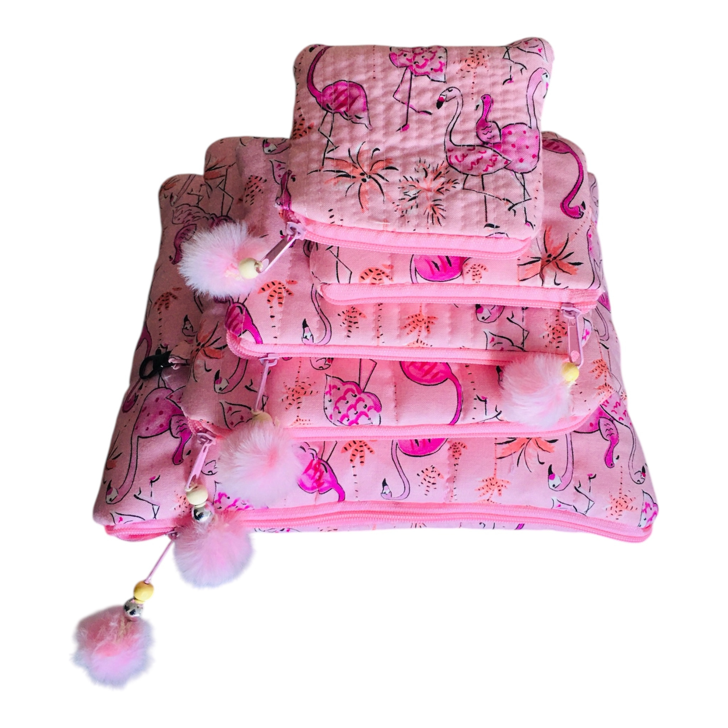 Ensemble Rose Flamants