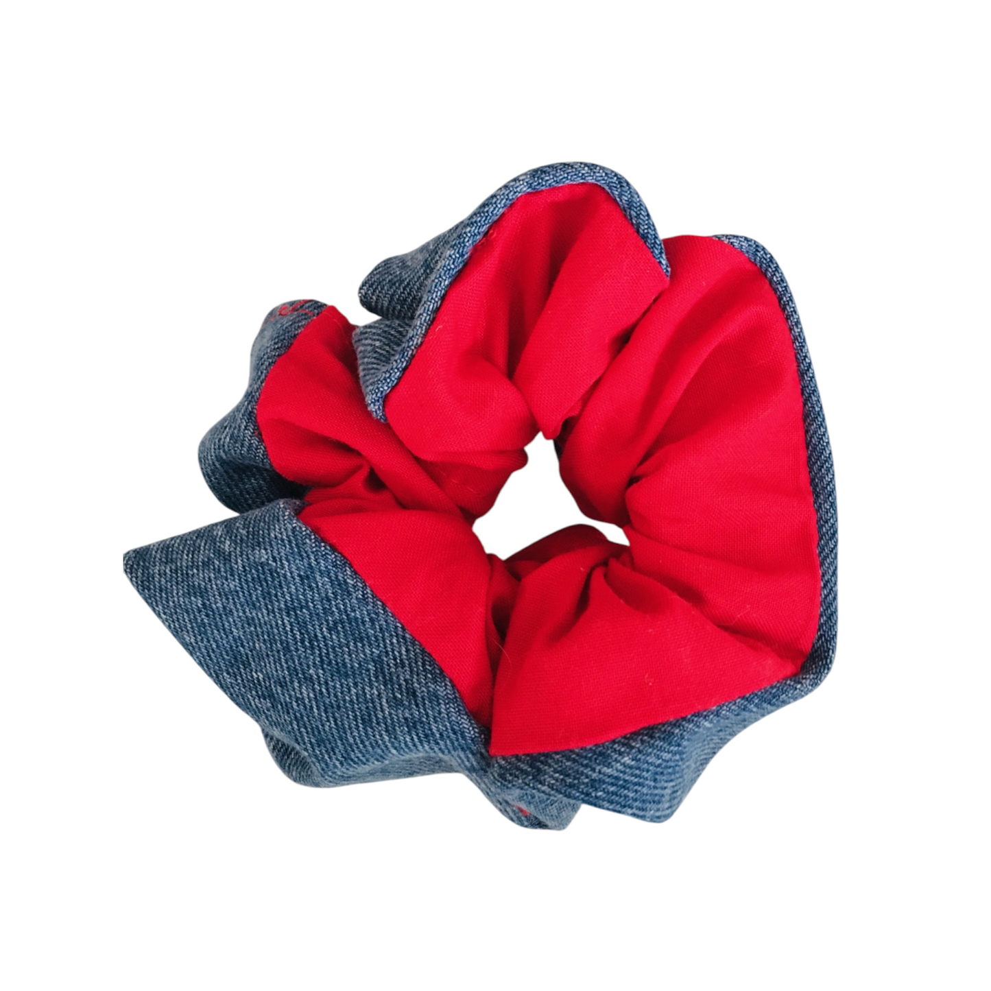 Ensemble Rouge et denim